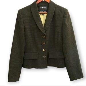 Sag Harbor Blazer black yellow dots Size 8